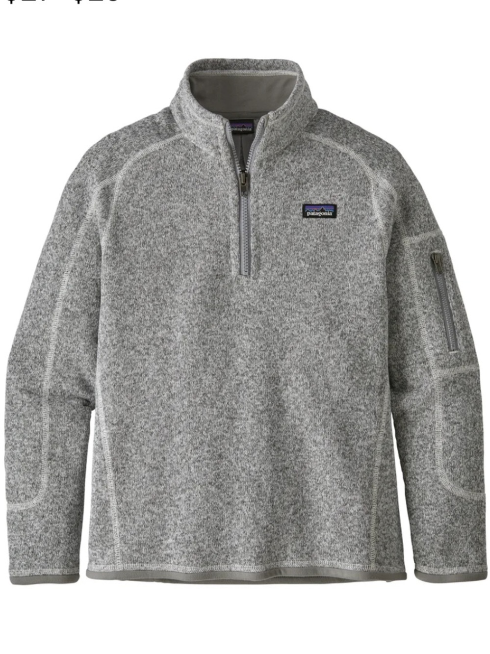Girls Patagonia Better Sweater 1/4 Zip Jacket
